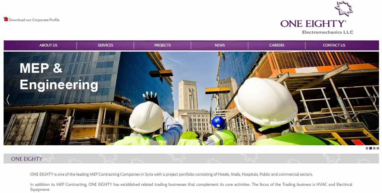 180emp website project preview
